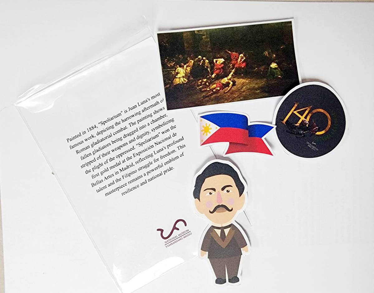 National Museum Spoliarium 140 Merchandise stickers.